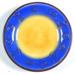 Tabletops Unlimited Ambrosia Kiwi (Blue) Salad Plate, Fine China Dinnerware   Ra