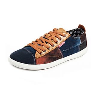 Canvas Mens Low Heel Comfort Fashion Sneakers Shoes With Lace Up (More Colors)