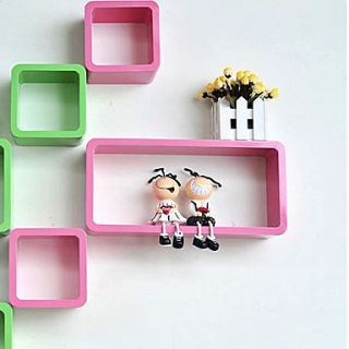 Pop Solid Candy Color Cubic Designed Household Shelf