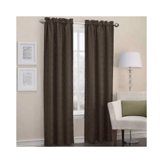 Sun Zero Dion Rod Pocket Thermal Blackout Curtain Panel, Chocolate (Brown)