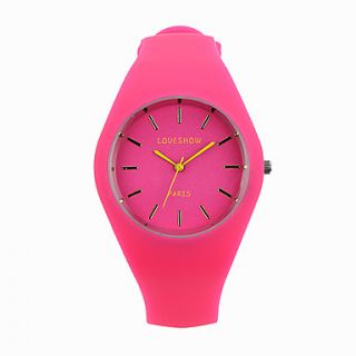 Loveshow Solid Color Eco Friendly Silica Gel Band Waterproof Wristwatch