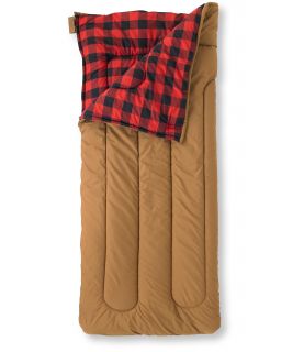 Camp Sleeping Bag, Flannel Lined Regular 40