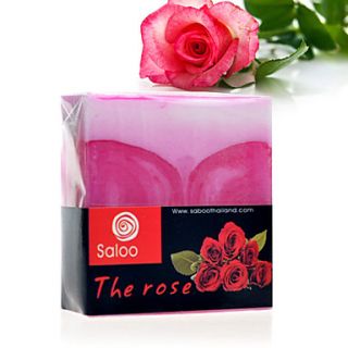 Thailand Saboo Rose Essential Oil Soap Whitening Moisturizing Anti Acne 100g