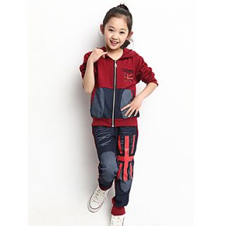 Girls Cool Western Style Zip Clothing Sets