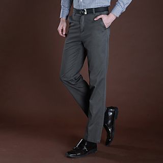 ARW Mens Leisure Solid Color 100% Cotton Dark Gray Pants
