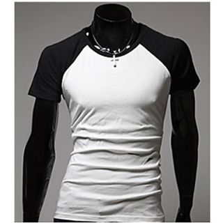 ZZT Sportsman Fashion Design Short Sleeve Raglan Sleeve Slim Essential T Shirt