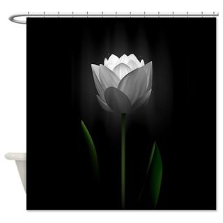  White Tulip Shower Curtain  Use code FREECART at Checkout