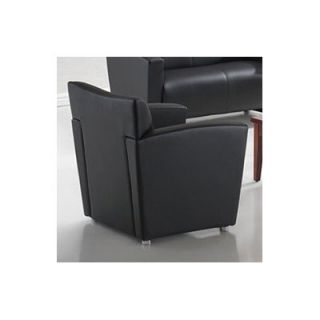 OfficeSource Tribeca Chair 9681BLK/9681WHT Color Black