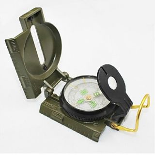 Military Marching Duty Camping Compass with Scale   Army Green