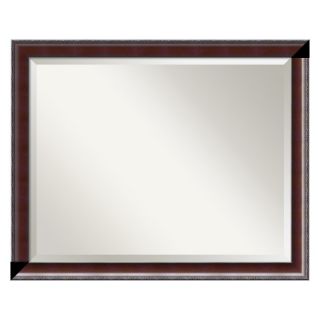 Country Walnut Wall Mirror   32W x 25H in. Brown   DSW01029