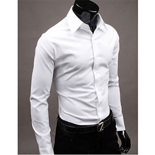 MSUIT Fashion Cultivate OneS Morality MenS Long Sleeve Shirt Z9174