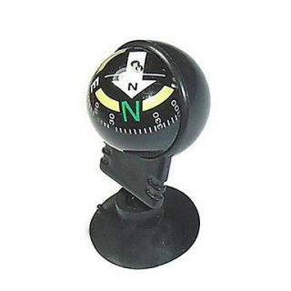 Mini Directional Traval Car Compass wiht Suction Cup   Black