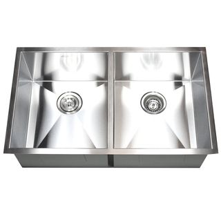 32 Stainless Steel Double Bowl 50/50 Undermount Kitchen Sink Basket Strainer / Grid