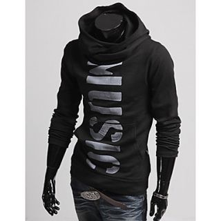 Chaolfs Mens Korean Style Letters Printing Leisure Hoody(Screen Color)