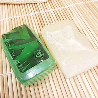 Thailand IWISH Aloe Handmade Soap Whitening Moisturizing Balance Oil Secretion Anti acne 25g