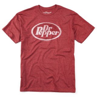 Dr. Pepper Oval Logo Graphic Tee, Red, Mens