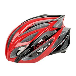 FJQXZ Integrally molded EPSPC Red Cycling Helmets (21 Vents)