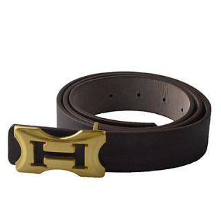 Universal Models Fashionable Casual PU Leather Wild Belt w/ Zinc Alloy Buckle   Brown(110cm)