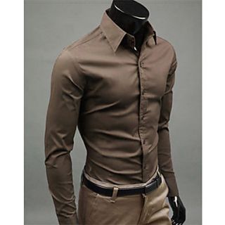 MSUIT Fashion Cultivate OneS Morality MenS Long Sleeve Shirt Z9190