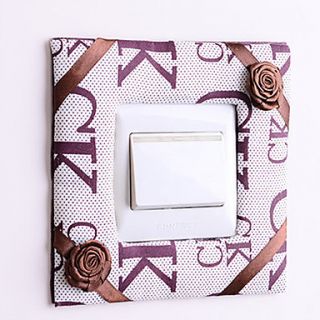 Letter Square Light Switch Stickers
