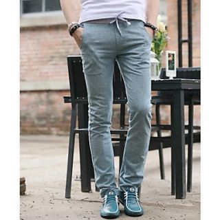 Mens New Summer Pull Rope Leisure Long Trousers