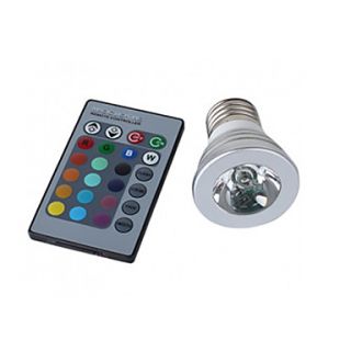 E27 3W 150LM RGB Light LED Spot Bulb (110 240V)