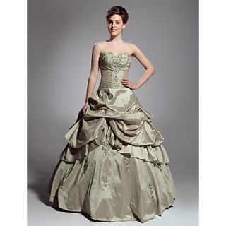 Ball Gown Sweetheart Floor length Taffeta Prom/ Evening Dress