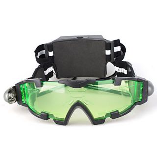 Night Vision Goggles with LED Lights Green Tinted Lens with Etched Graphic