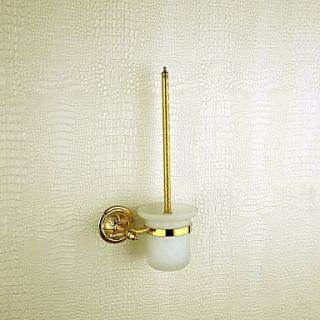 Toilet brush rack,Brass,Golden finish
