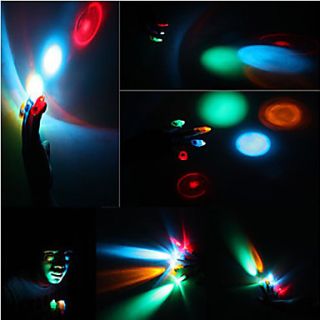 Colorful LED Laser Finger Light (4 Pack)
