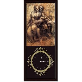 Museum Master Collection Ii Art (Dark brownMaterials Wood, High Quality Quartz Movement, hanging hardware Finish Battery size required and whether it is included AA not includedDimensions 21.5 inches x 1.5 inches x 9.5 inches  )