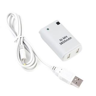 Rechargeable 3600mAh Battery Pack For Xbox360