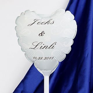 Personalized Heart shaped Wedding Balloon   Light Tracery