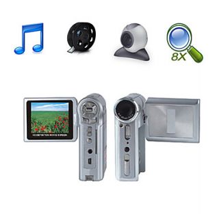 HD 1280720@30FPS 5MP 8XDigital Zoom Digital Video Camera with 2.4 LCD Screen  PC Camera TV Out Function (HD 569)