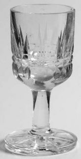 Wedgwood Wwc3 Cordial Glass   Cut Arch/Spike Design On Bowl,Cut Foot