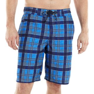 St. Johns Bay Patterned Swim Trunks, Yellow, Mens