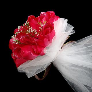 Elegant Satin Round Wedding Bouquet /Bridal Bouquet