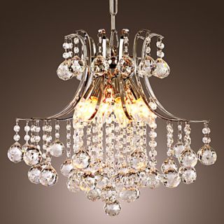 Modern Crystal Chandelier with 6 Lights