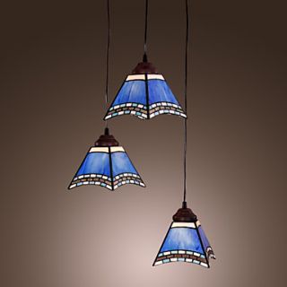 40W Antique Inspired Pendant Light with 3 Lights