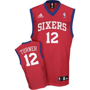 Philadelphia 76ers Evan Turner adidas NBA Rev 30 Replica Jersey