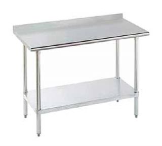 Advance Tabco Work Table   24x84, 1.5 Splash, Adjustable Undershelf, Stainless Steel