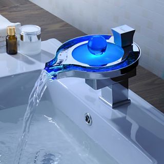 Sprinkle by Lightinthebox   Color Changing LED Waterfall Bathroom Sink Faucet (Unique Design)