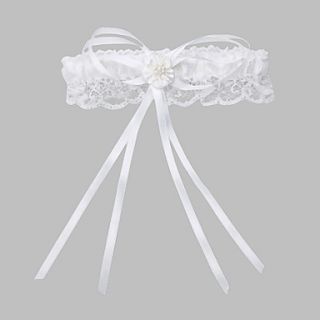 Sophisticate Polyester With Imitation Pearls Wedding Garters