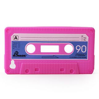 Protective Unique Cassette Soft Case for iPhone 4 (Peach)