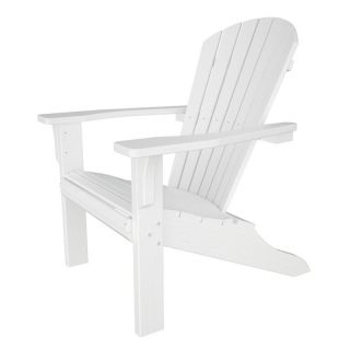 POLYWOOD Seashell Recycled Plastic Adirondack Chair   SH22BL