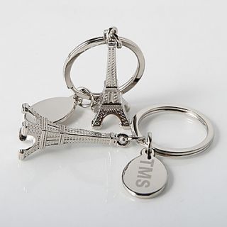Personalized La Tour Eiffel Key Ring (Set of 4)