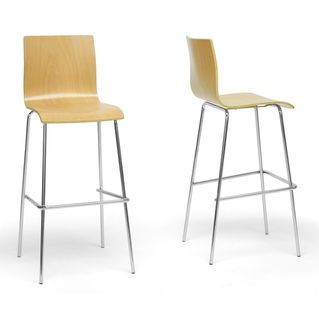 Sydney Plywood Modern Bar Stools (set Of 2)