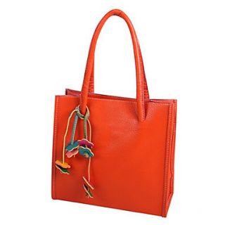 Faux Leather With Flowers Tote/Shoulder Bag (More Colors)