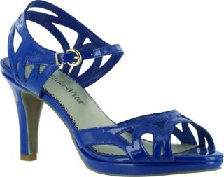 Womens Bella Vita Claudette II   Cobalt Patent Polyurethane Sandals