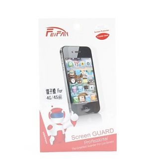 Anti scratch Mirror Screen Protector with Cleaning Cloth for iPhone 4 and 4S